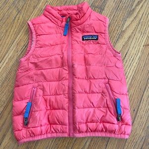 Patagonia down puffer vest, 12-18 months